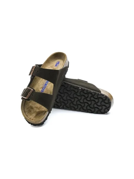 Pantofi Birkenstock din piele de căprioară maro
