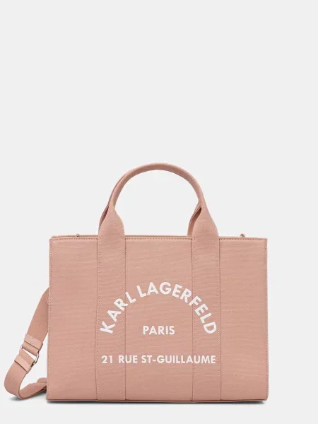 Geantă shopper Karl Lagerfeld roz