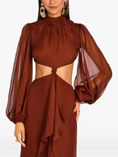 Rochie cu volane Retrofete cu volane roșu