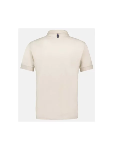 Koszulka polo Le Coq Sportif beżowa