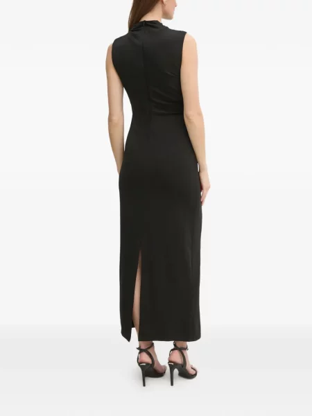 Odgovarati maksi maksi haljina Oui s volanima crna