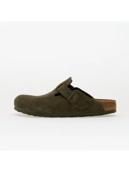 Semišové tenisky Birkenstock zelené