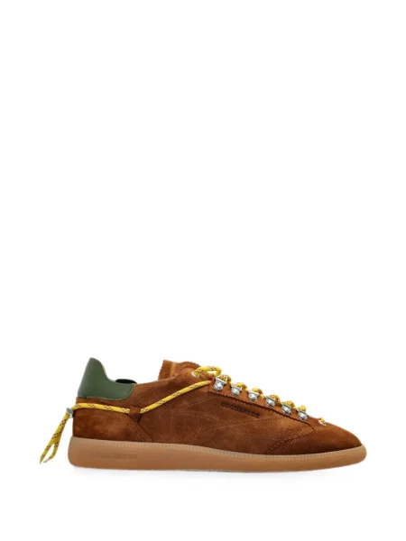 Sneakerși Dsquared2 din piele de căprioară maro