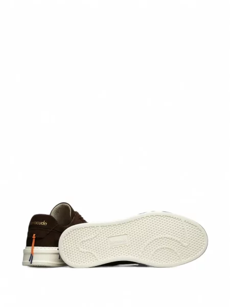 Sneakerși Barracuda din piele de căprioară maro