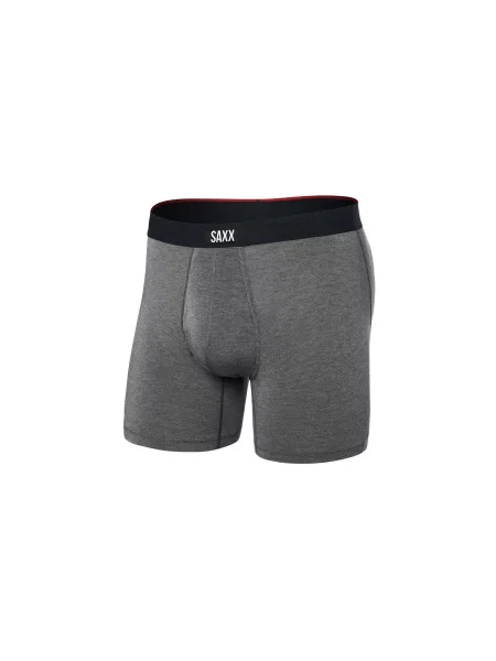 Saxx Vibe Xtra Soft Comfort Boxer Brief 6" Mężczyźni Bielizna Saxx Size: M szary