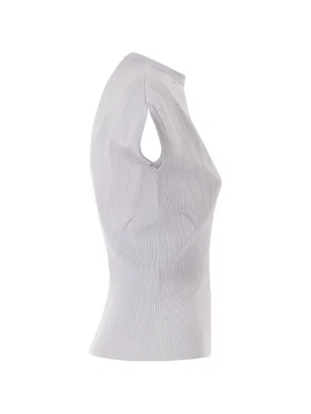 Pulover Sportmax cu nervuri violet