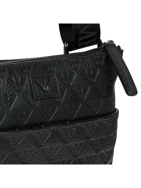 Geantă Emporio Armani din piele negru