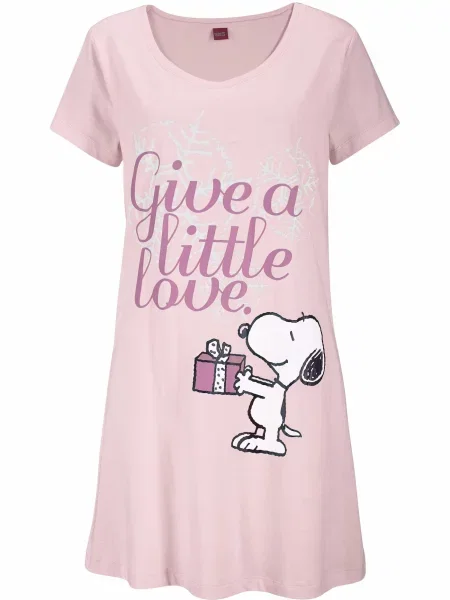 PEANUTS Bluză de noapte roz