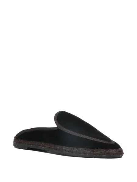 Papuci tip mules Flabelus negru