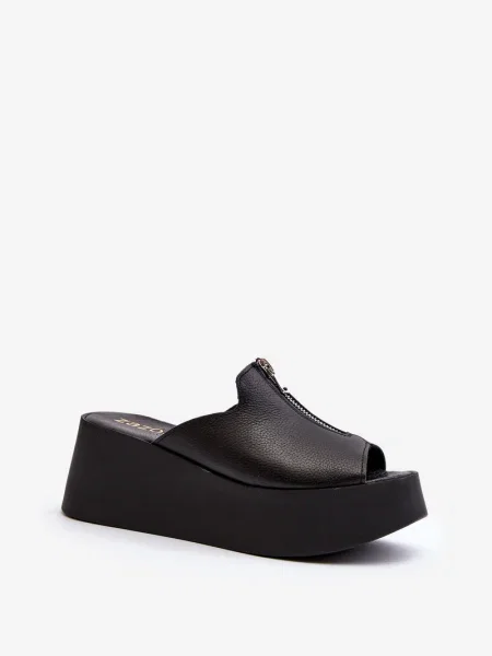 Japonke Zazoo s platformo črna