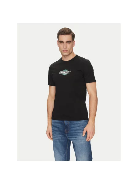 Guess Jeans Marškinėliai Slim Fit juoda