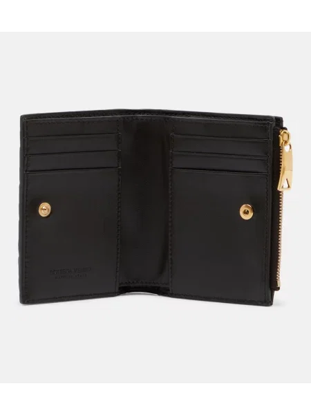 Portofel Bottega Veneta din piele maro