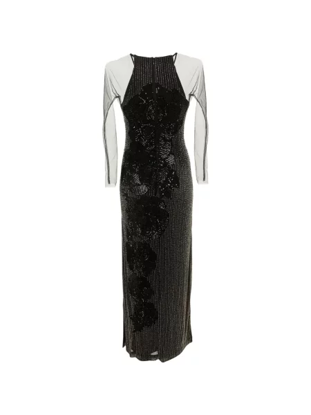 Rochie Badgley Mischka plasă negru