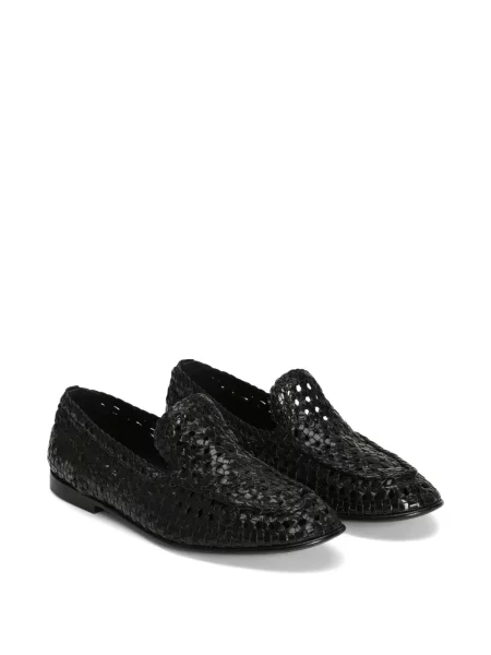 Papuci de casă Dolce & Gabbana din piele negru