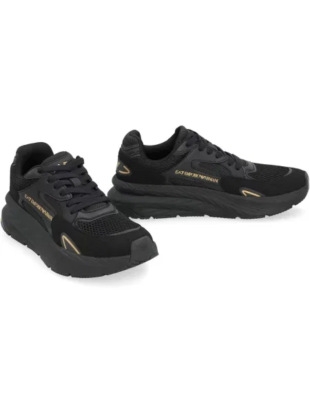 Sneakersy Emporio Armani Ea7 z siateczką czarne