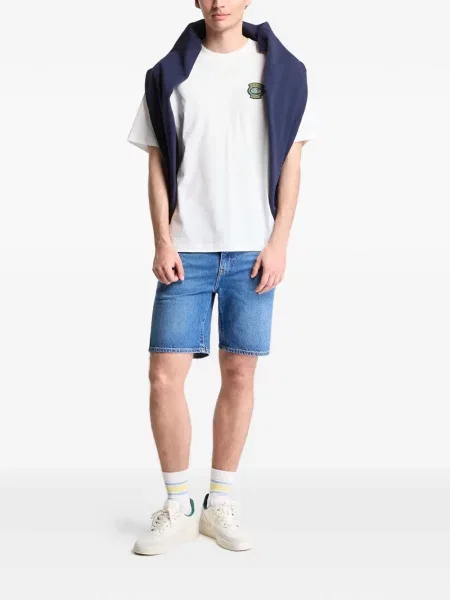 Tricou Lacoste cu autograf alb