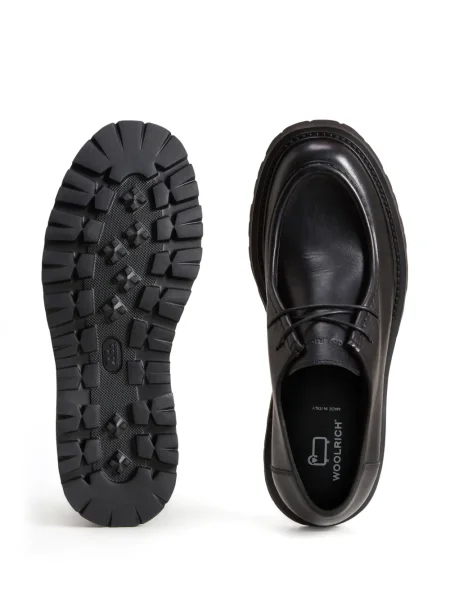 Pantofi Woolrich cu șireturi din dantelă negru