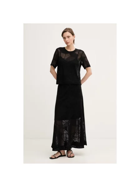 DKNY spódnica ażurowa czarna