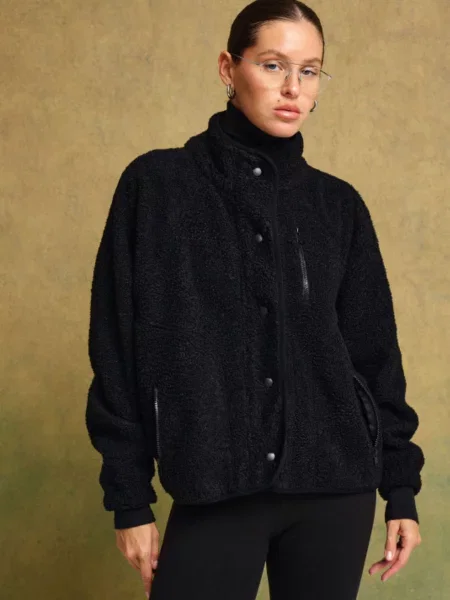 Демісезонна куртка Lilove штучне хутро чорний