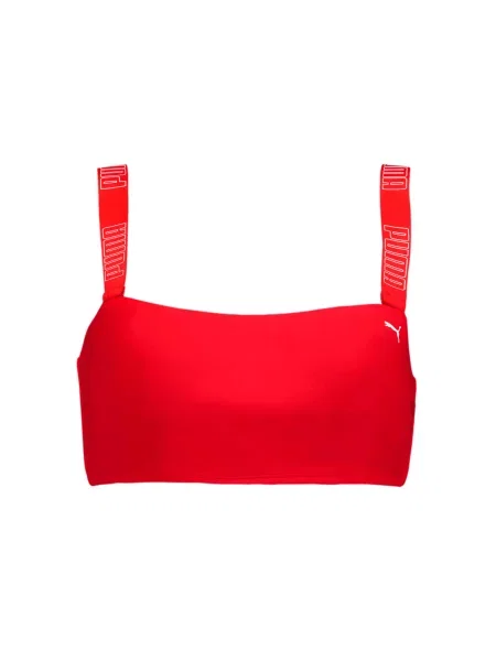 Верхня частина купальника PUMA Swim Bandeau Top комбінований верх червоний
