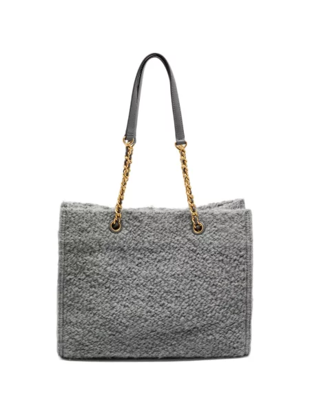 Μπουκλέ τσάντα shopper Tory Burch γκρι