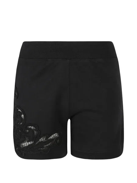 Szorty Ermanno Scervino z naszywkami koronkowe czarne
