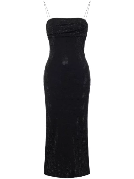 Rochie midi Philosophy Di Lorenzo Serafini de cristal până la genunchi de costum negru