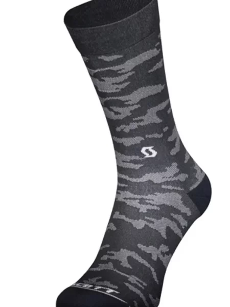 SCOTT Trail Camo Crew zokni sötétszürke/fehér Trail Camo Crew fehér