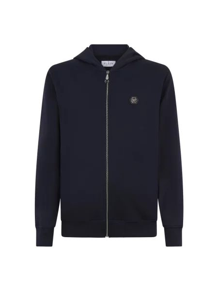 Bluza z kapturem Philipp Plein niebieska