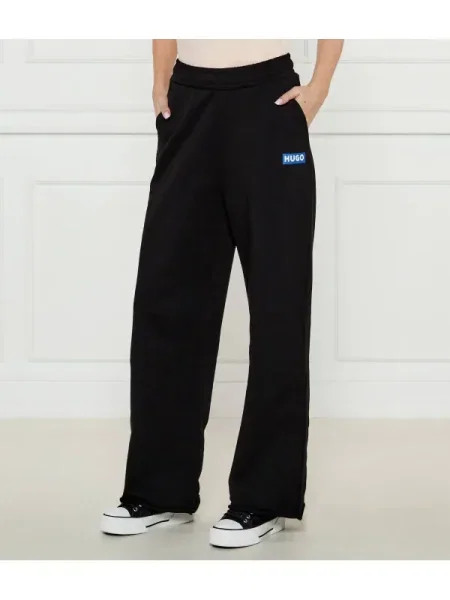 Hugo Blue Pantaloni de trening Straight Jogger_B | Relaxed fit negru