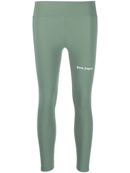 Leggings Palm Angels cu imagine verde