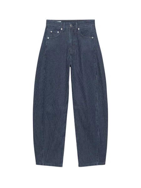 Pull&Bear Jeans albastru marin alb