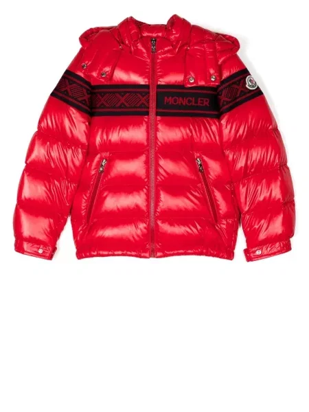 Kurtka dziecięca Moncler Enfant czerwona
