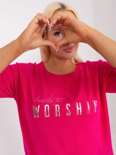 Bluză Fashionhunters fucsie