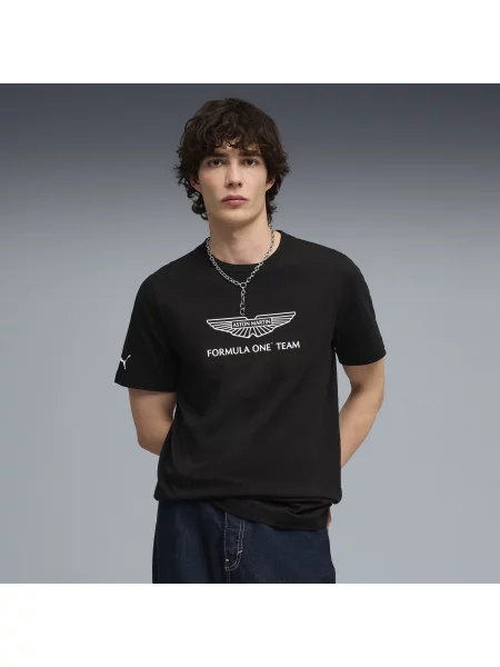 Koszulka PUMA x ASTON MARTIN ARAMCO TEAM Essentials Akcesoria S czarny