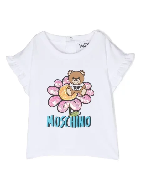 Koszulka dziecięca Moschino biała
