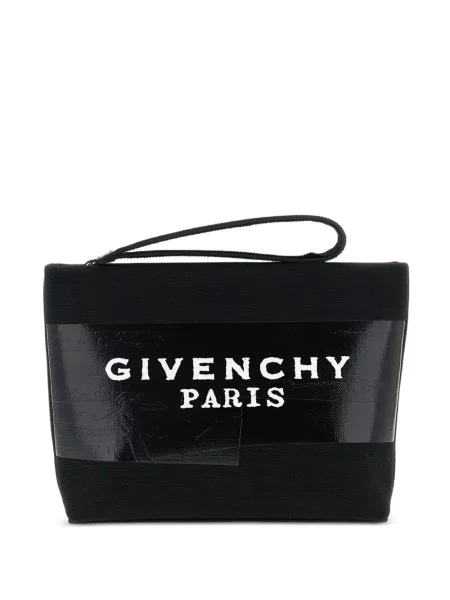 Geantă plic Givenchy cu imagine negru