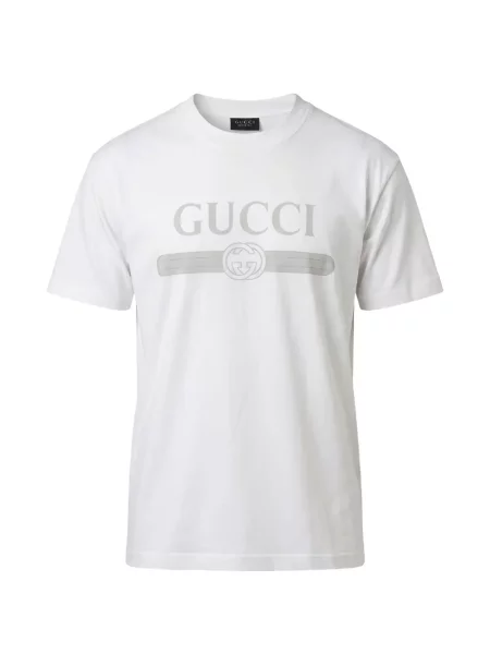 Tricou Gucci cu imagine alb