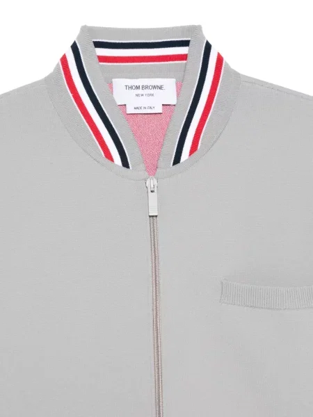 Geacă bomber Thom Browne cu dungi gri