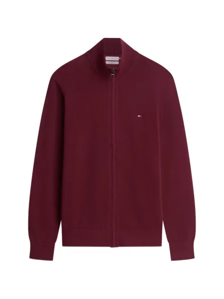 Cardigan Tommy Hilfiger cu autograf roșu