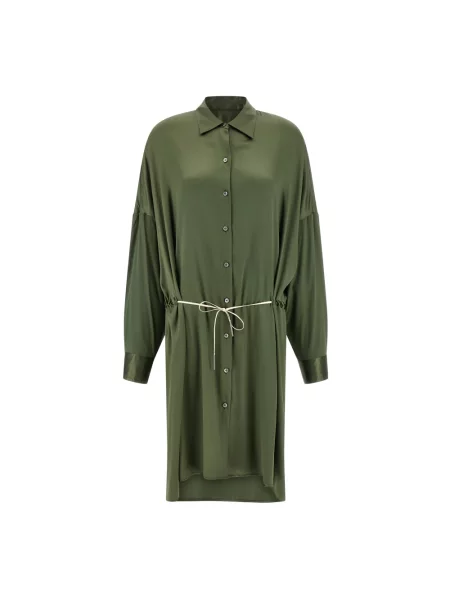 Sukienka Dries Van Noten garniturowa zielona