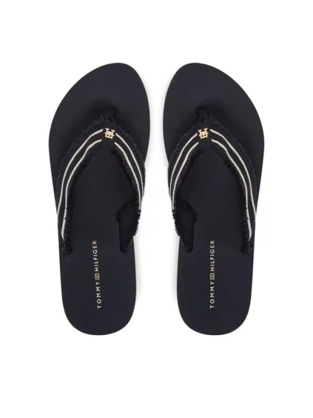Tommy Hilfiger Japonki TH Webbing Beach Sandal granatowy