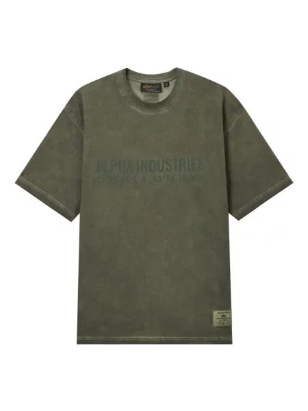 Tricou Alpha Industries cu imagine verde