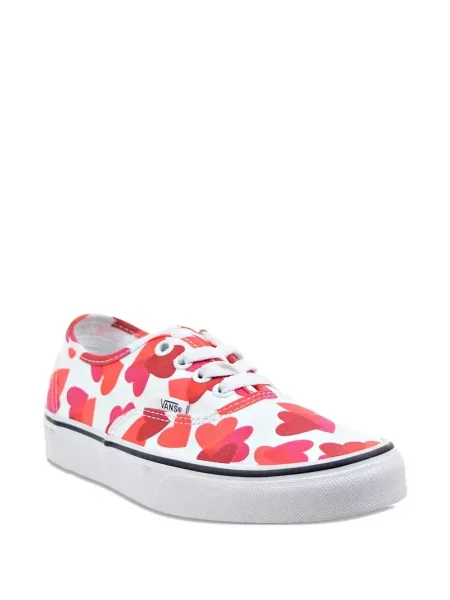 Sneakerși Vans Authentic cu imagine cu motiv cu inimi alb