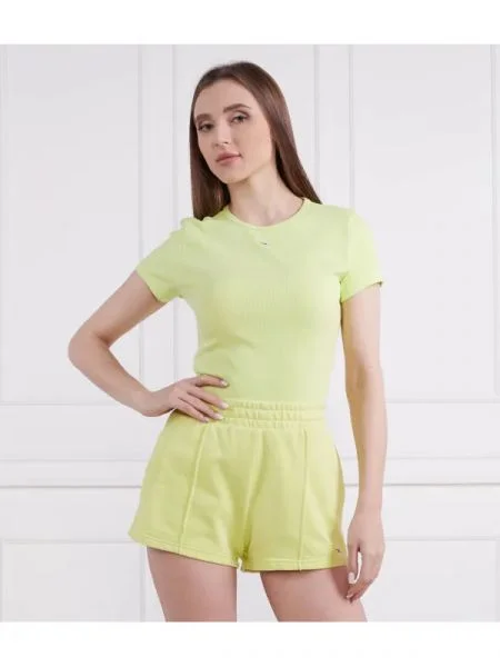 Tommy Jeans Tricou ESSENTIAL verde