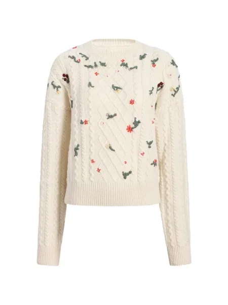 Pulover Khaite cu broderie