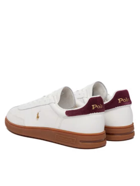 POLO RALPH LAUREN Bőr edzőcipő BEDFORD | hasított bőr fehér
