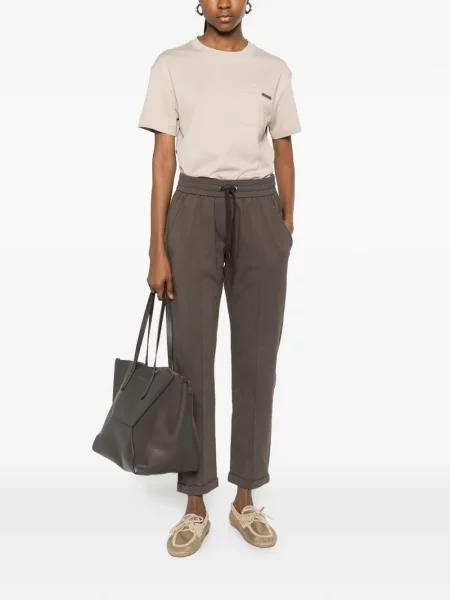 Tricou Brunello Cucinelli cu buzunare la piept