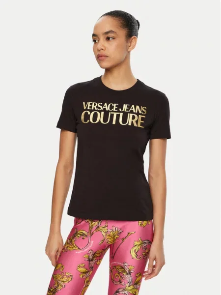Versace Jeans Couture T-Shirt Regular Fit μαύρο