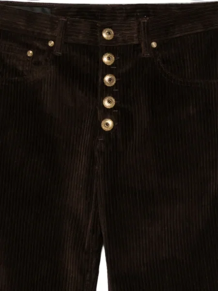 Pantaloni Dondup de catifea cord maro